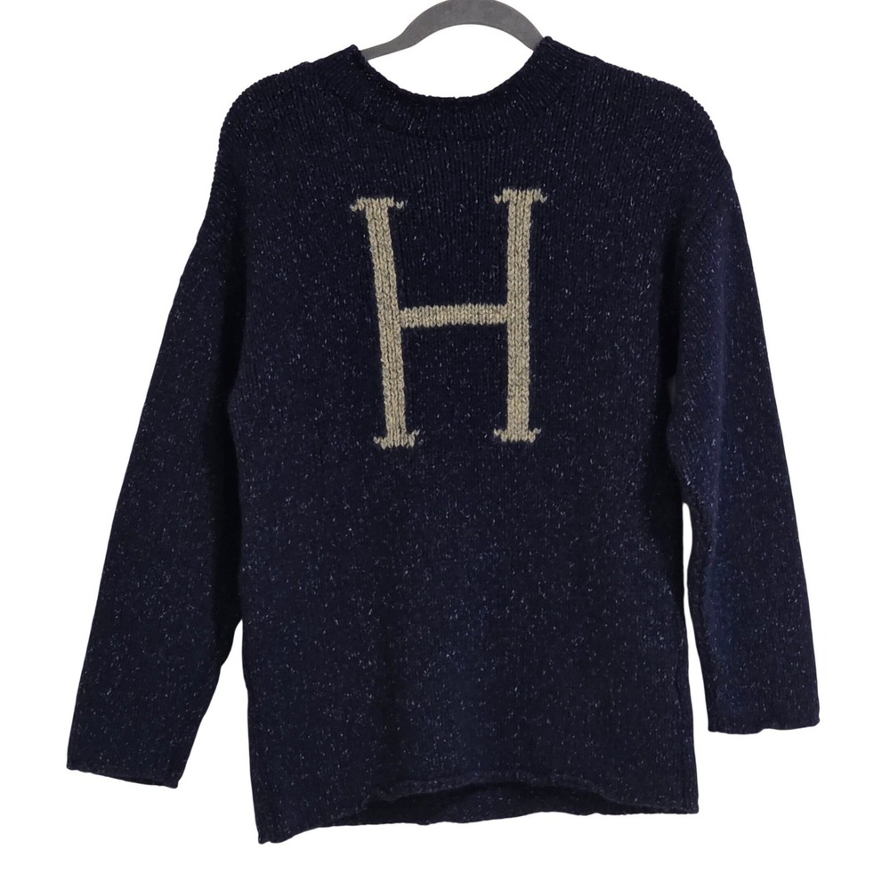 Universal Studios Harry Potter Sweater Unisex Small Blue Wool Silk H